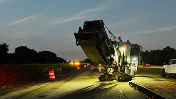 Highway Milling — Night Operations