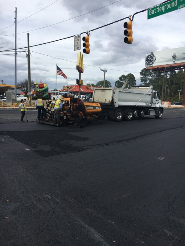 Road Paving — Battleground Ave, NC